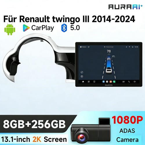 Für renault twingo iii - 13.1'',
